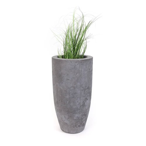 Pots in concrete finish - plastic material