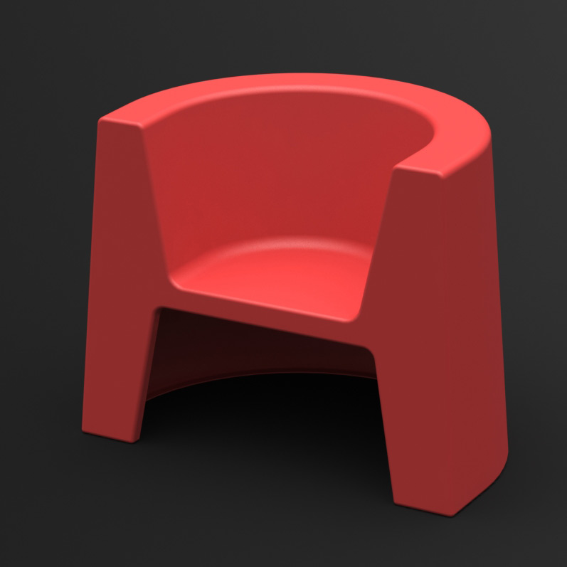Fotel Modulo (czerwony)